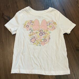 Old Navy Kids' Floral Bow Graphic Tee - White and Pink